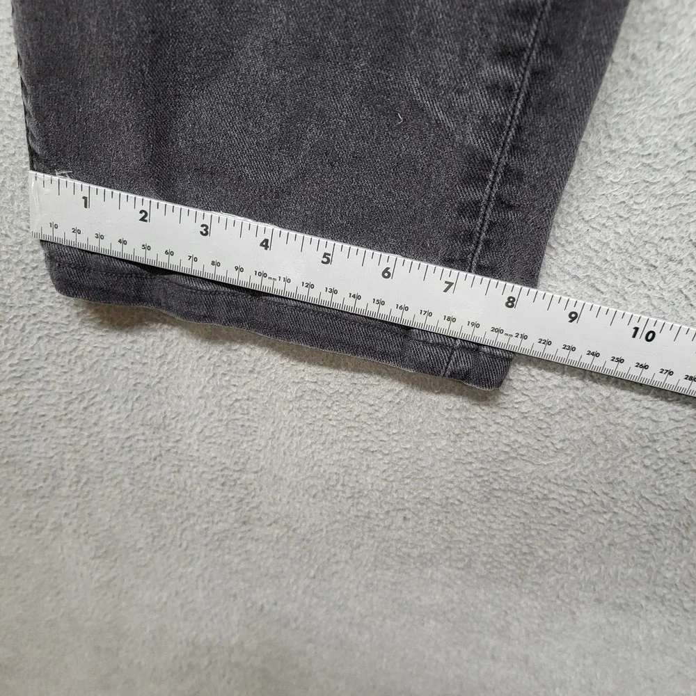 True Religion Men Jeans 33 Gray Denim Ricky Relaxed Straight Logo 25